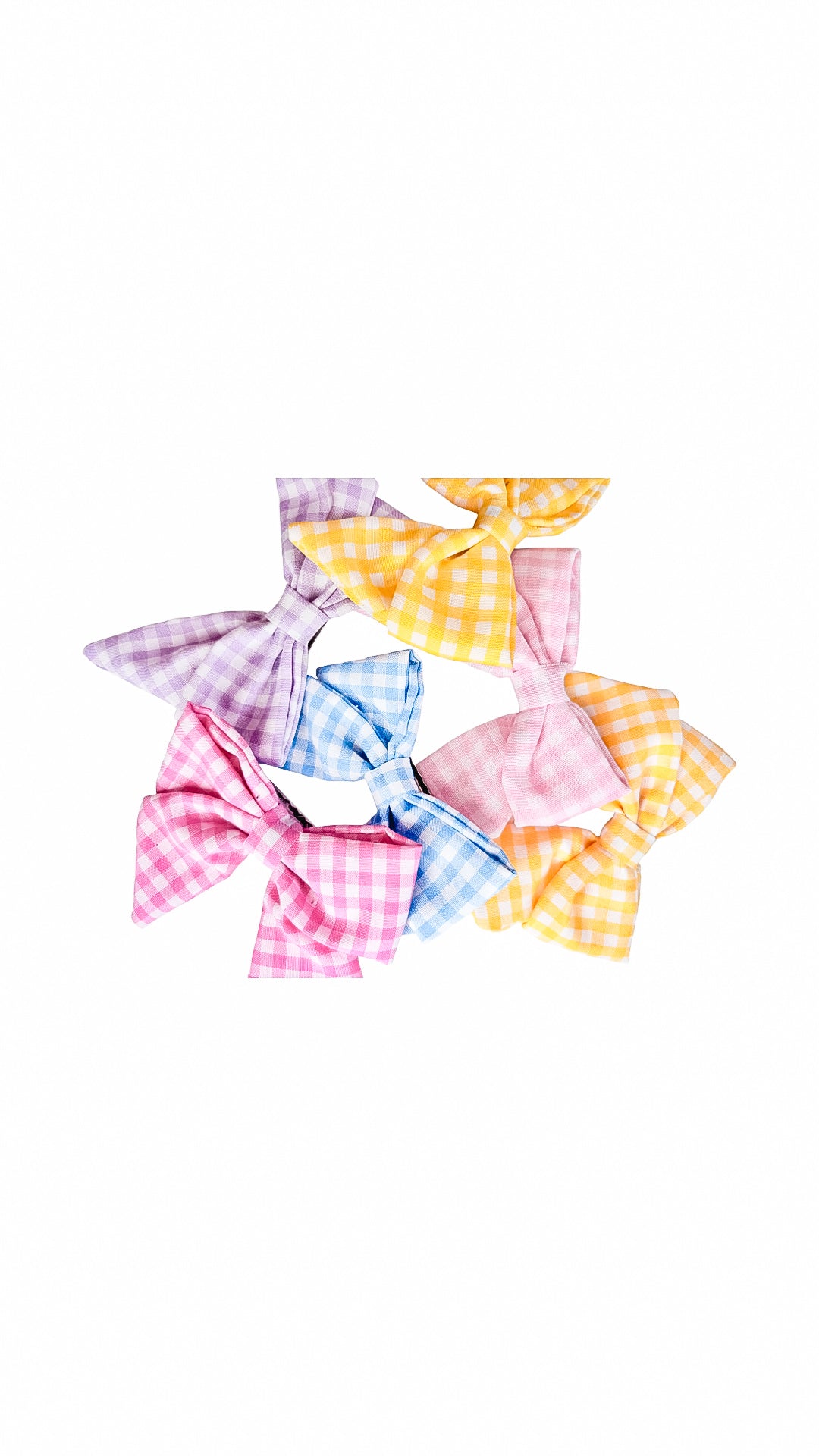 CHECKERED HAIR BOW
