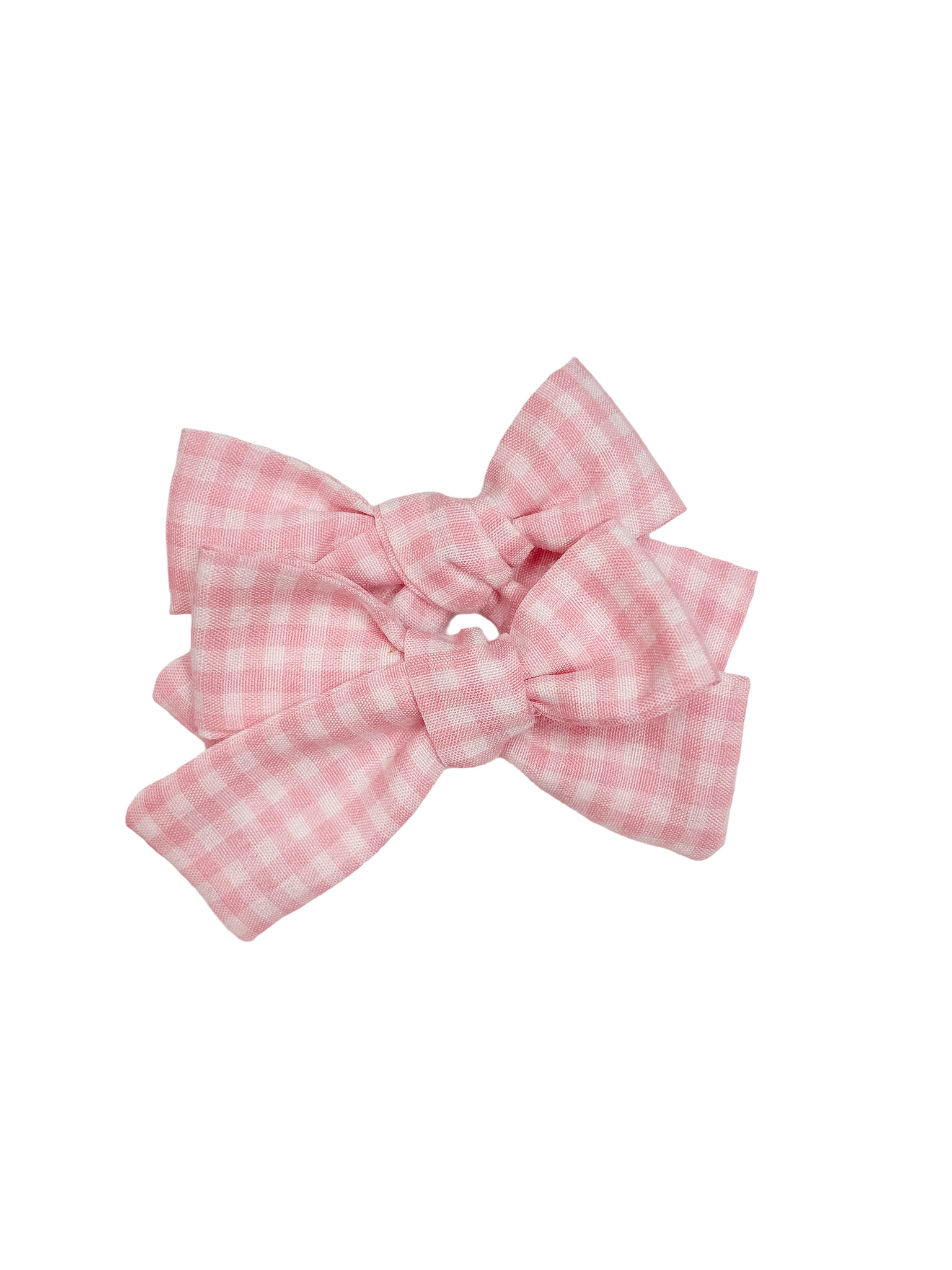 PINK CHECKER BOW
