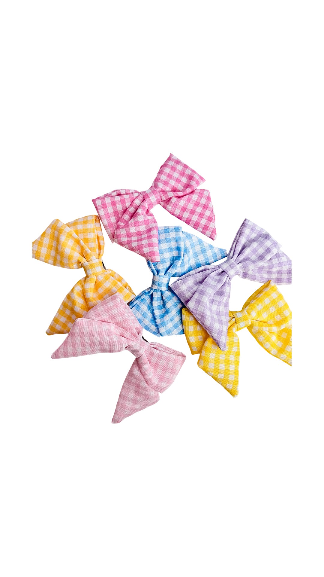 CHECKERED HAIR BOW